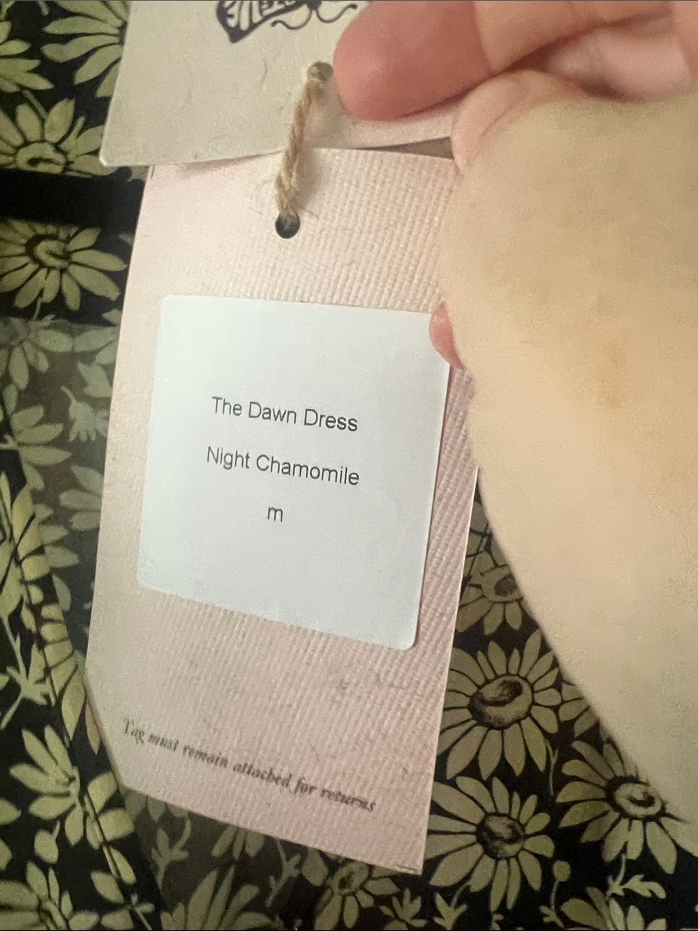 NWT Christy Dawn "Dawn Dress" in night chamomile - Picture 6 of 6